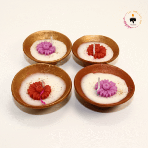Floral Diya Candles