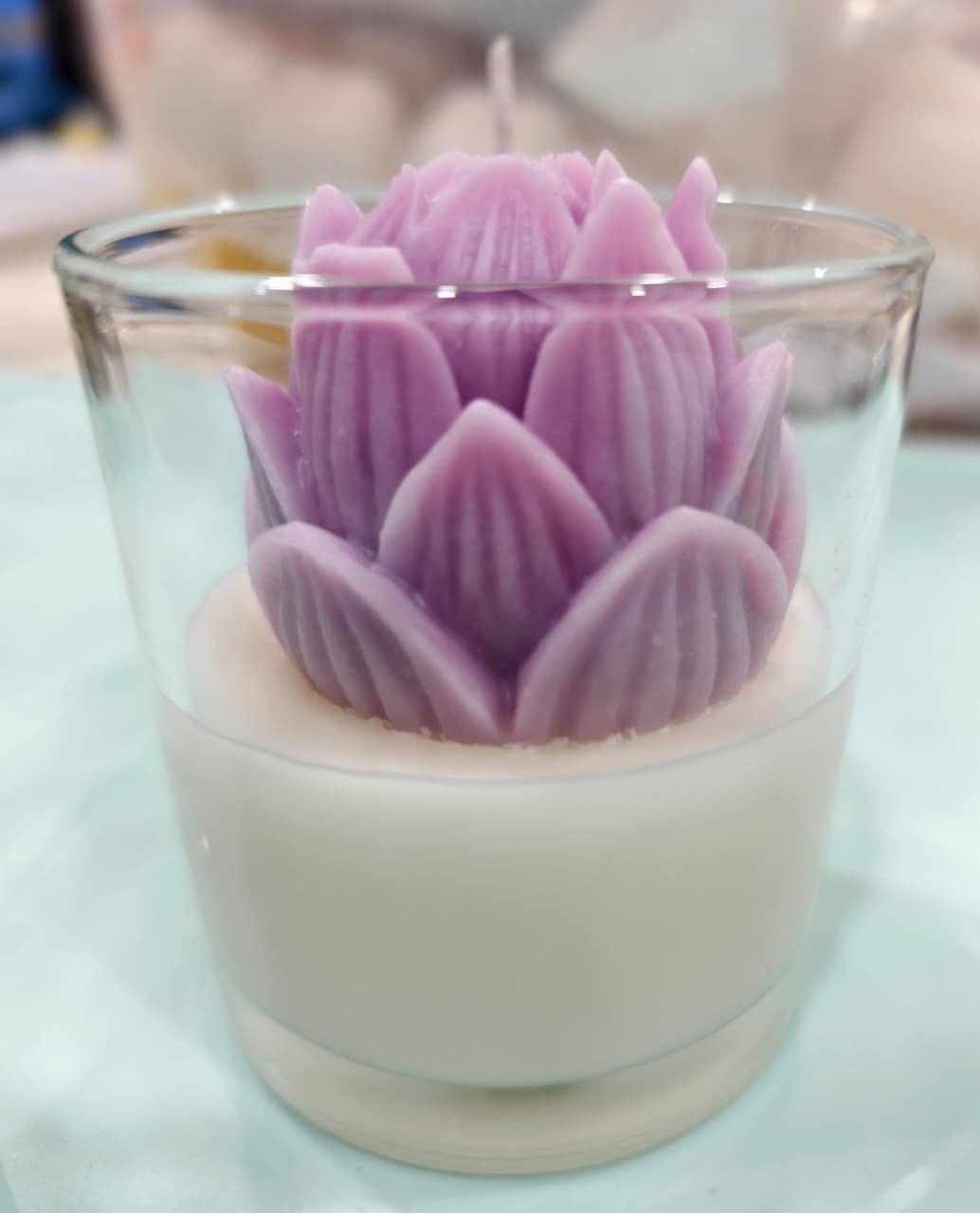 Lotus Candle in Glass