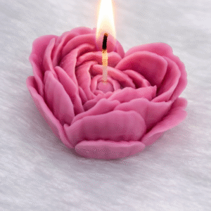 Heart Flower Candle