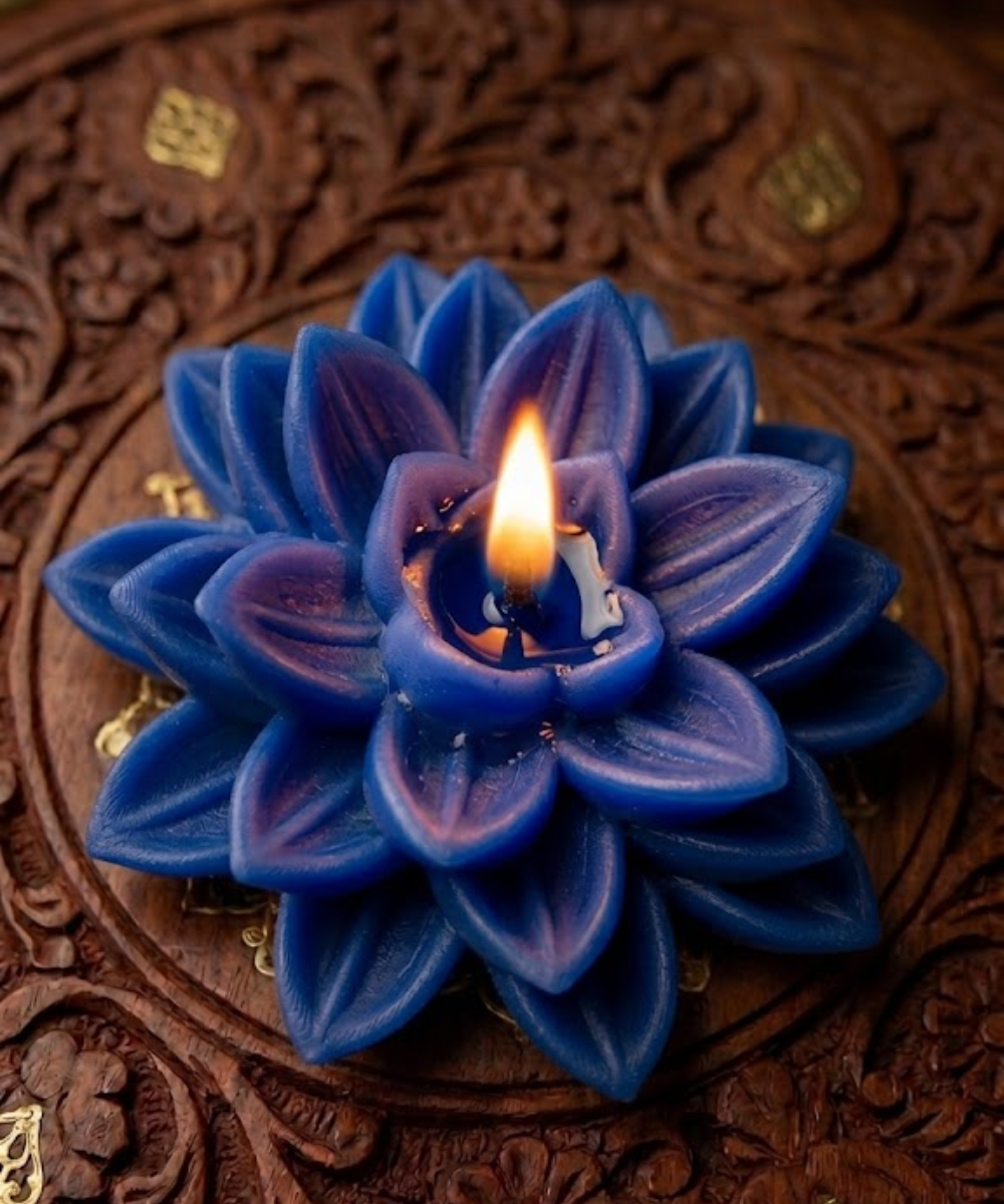 Lotus Flower Candle | Handmade Decorative Wax Candle for Home Decor & Gift